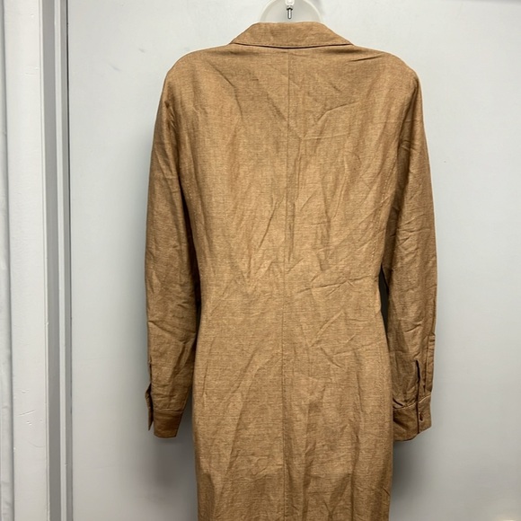 Nordstrom Studio 121 Long Sleeve Linen Blend Shirt Dress Size 10 - Picture 5 of 13